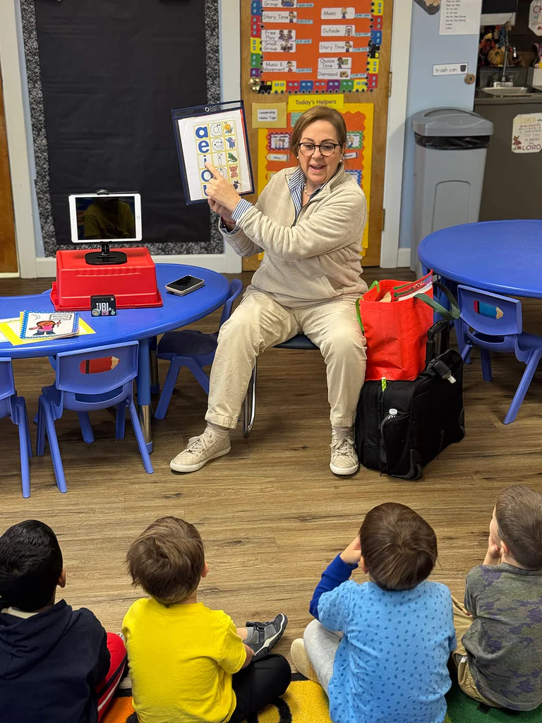 Hands-on Spanish learning at Mt. Elizabeth Academy. Happy faces, engaged minds!
