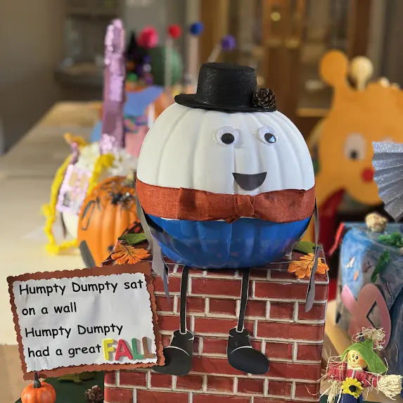 Pumpkin decorating event display at Mount Elizabeth Academy Kennesaw Georgia